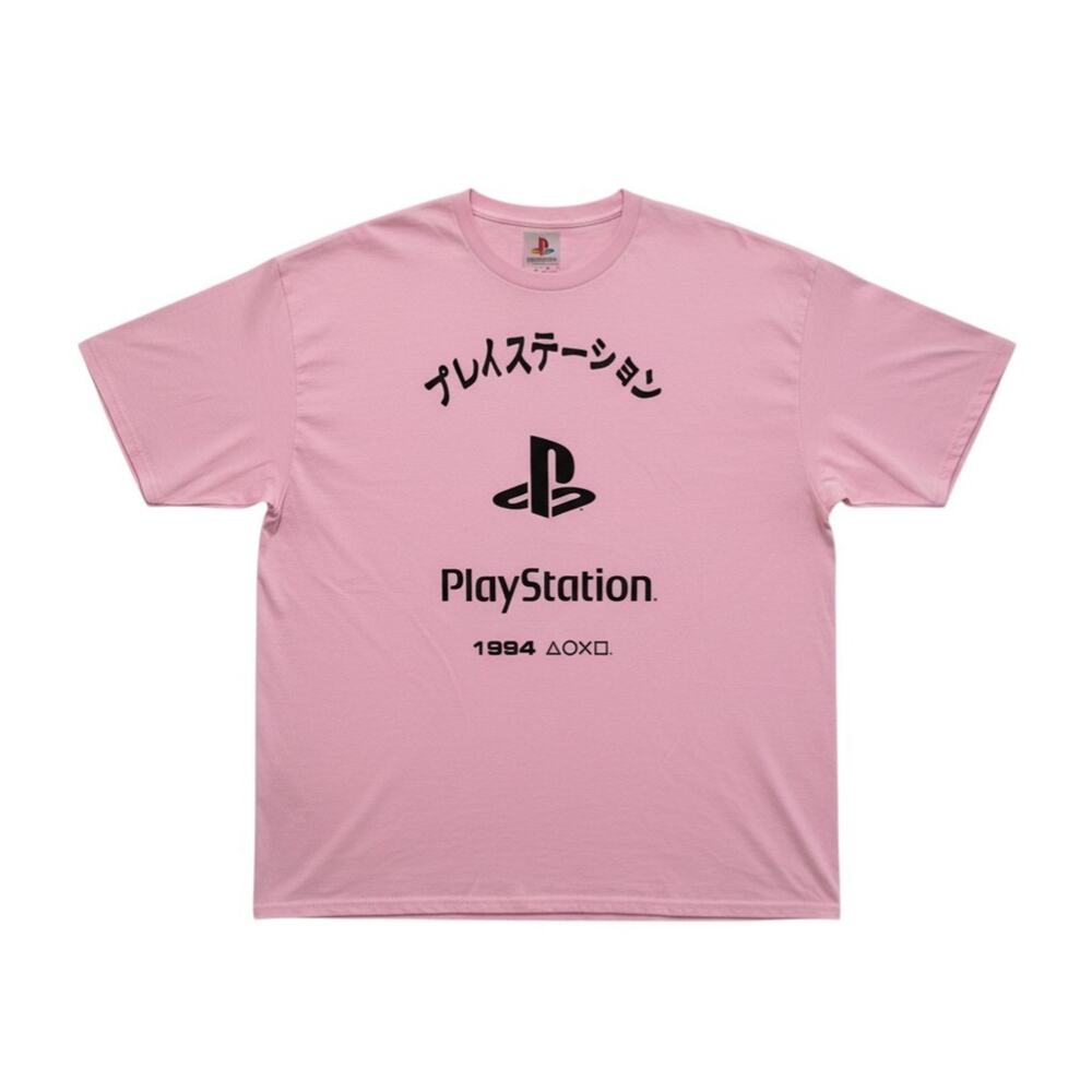 PlayStation 1984 Japanese Logo T-shirt Pink Video Game Tee Size 4XL NWOT 2021
